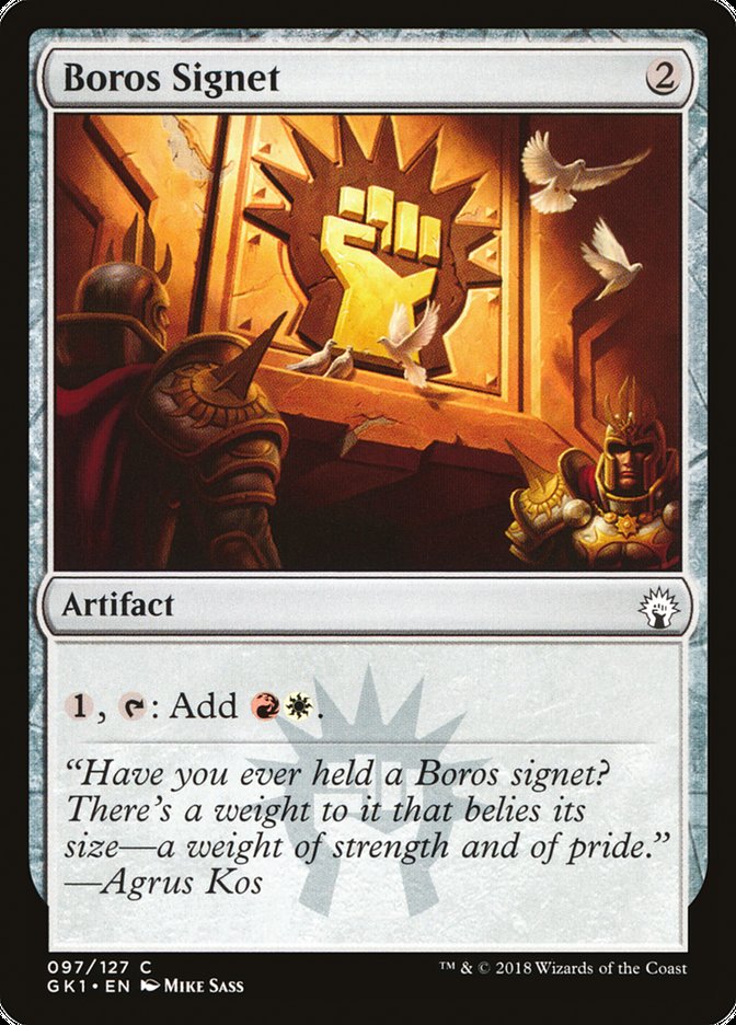 Cachet de Boros [Kit de guilde Guildes de Ravnica]