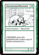 Mammouth Domestiqué (Édition 2021) [Cartes de test d'extension mystère]