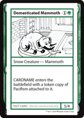 Mammouth Domestiqué (Édition 2021) [Cartes de test d'extension mystère]