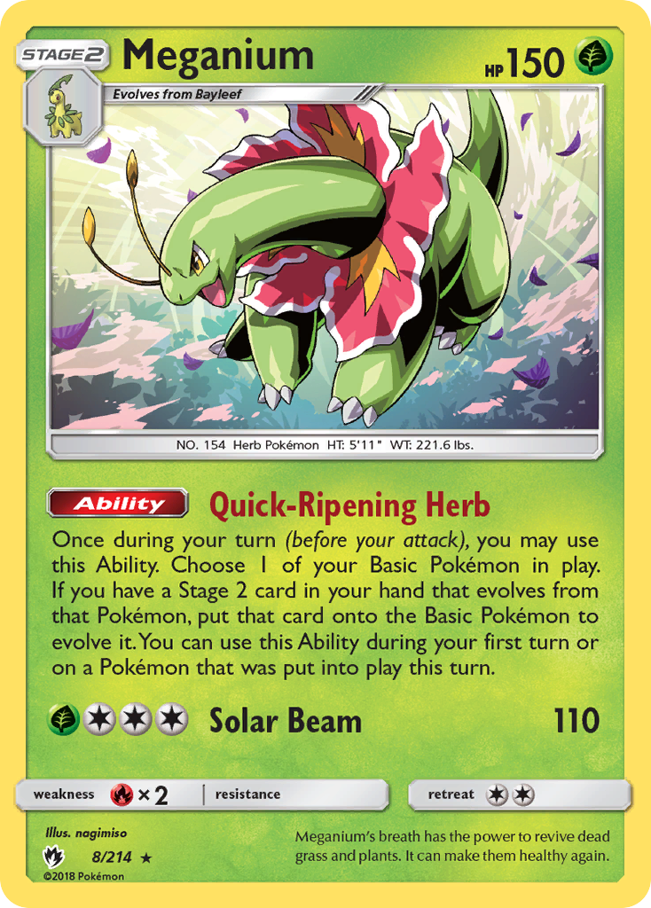 Meganium (8/214) [Soleil et Lune : Tonnerre Perdu]