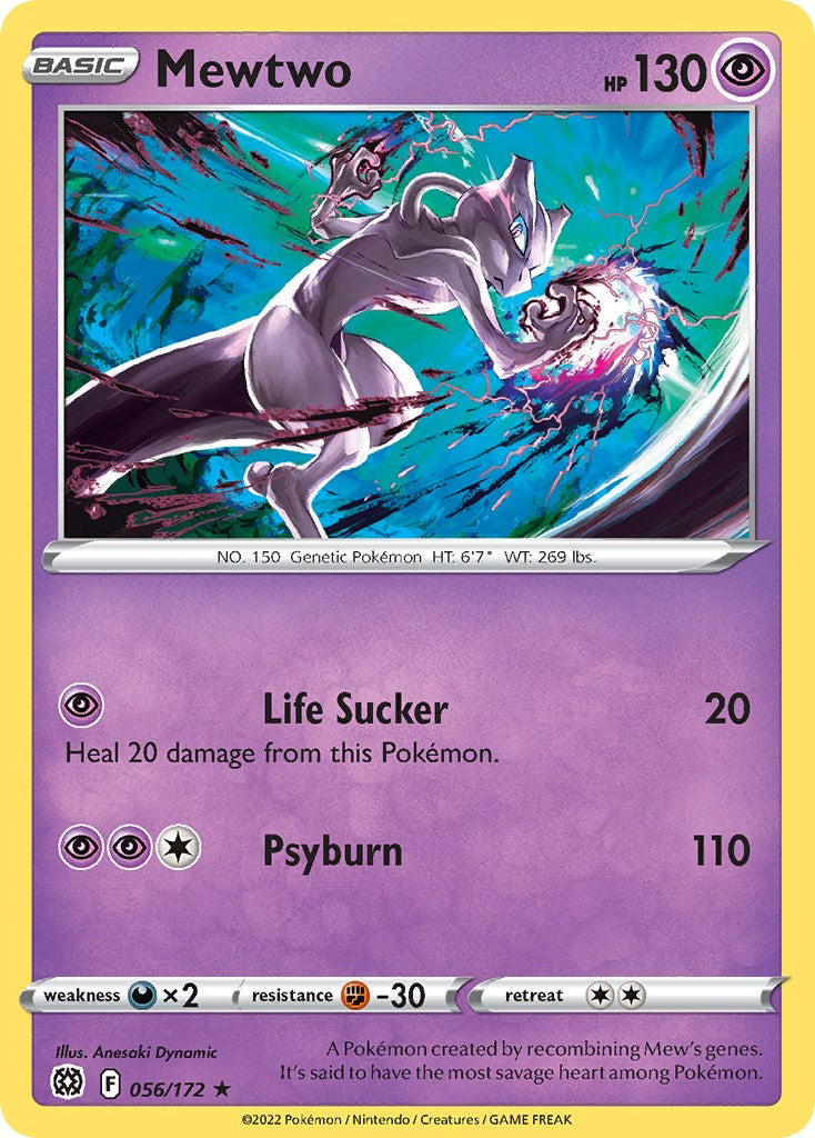 Mewtwo (056/172) (Holo cósmica) [Espada y Escudo: Promociones de la Estrella Negra]