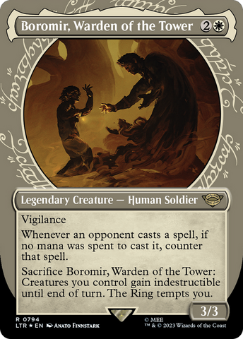 Boromir, Gardien de la Tour (Présentoir) (Feuilleté à Effet de Pompe) [Le Seigneur des Anneaux : Contes de la Terre du Milieu]