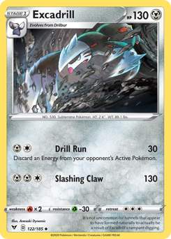 Excadrill (122/185) [Épée et Bouclier : Voltage Éclatant]