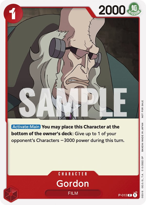 Gordon (One Piece Film Red) [Cartas promocionales de One Piece]
