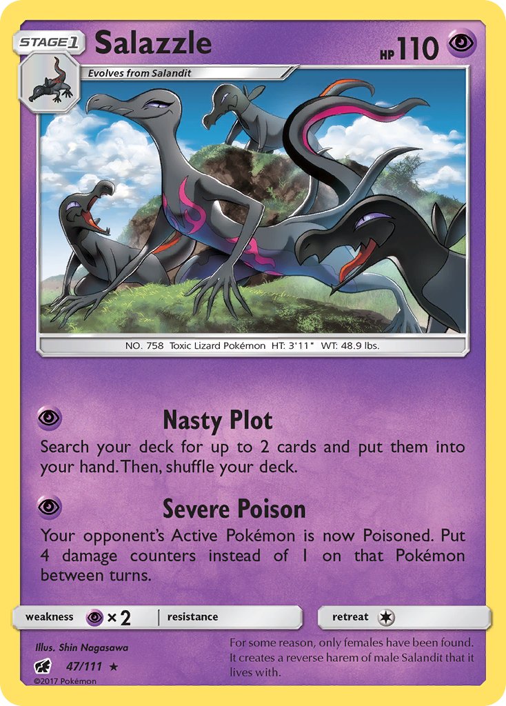 Salazzle (47/111) (Exclusiva de Baraja Temática) [Sol y Luna: Invasión Carmesí]