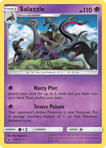 Salazzle (47/111) (Exclusiva de Baraja Temática) [Sol y Luna: Invasión Carmesí]