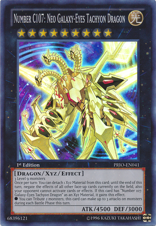 Numéro C107 : Dragon Tachyon aux Cent-Yeux Néo Galactique [PRIO-FR041] Ultimate Rare