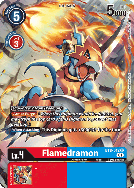Flamedramon [BT8-012] (Arte alternativo) [Nuevo despertar]