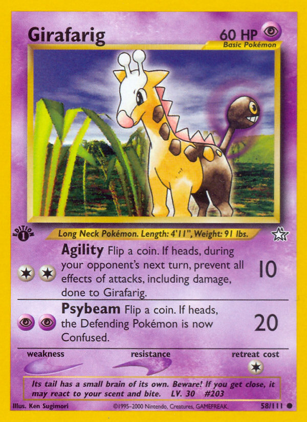 Girafarig (58/111) [Neo Genesis 1.ª edición]