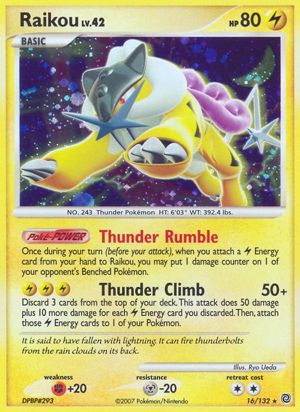 Raikou (16/132) [Diamant & Perle : Merveilles Secrètes]