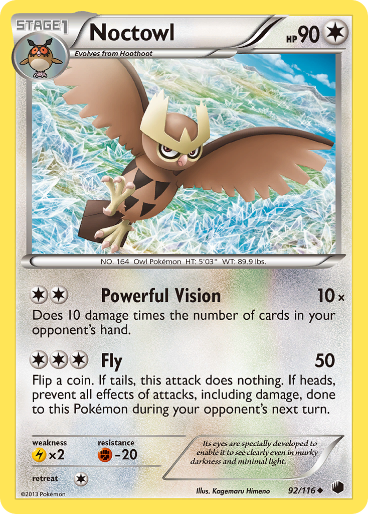 Noctowl (92/116) [Negro y Blanco: Plasma Freeze]