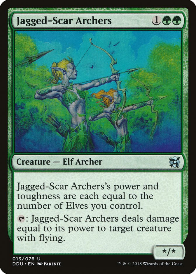 Archers aux cicatrices déchiquetées [Decks duellistes : Elfes contre artificiers]