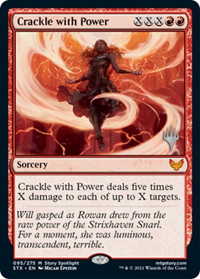 Crackle with Power (Pack promo) [Strixhaven : l'école des mages promos]