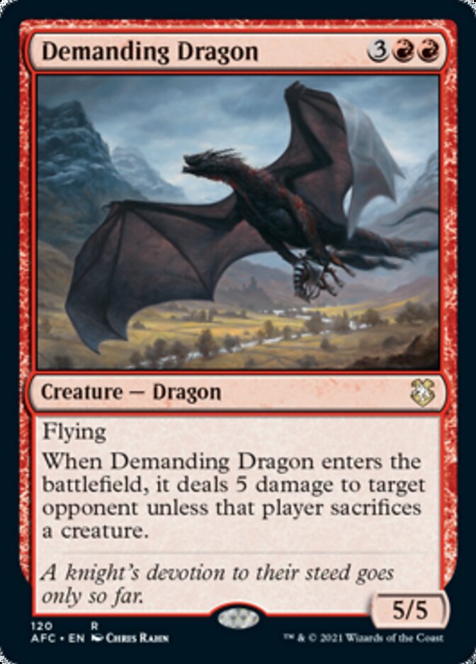 Dragon exigeant [Dungeons & Dragons: Adventures in the Forgotten Realms Commander]