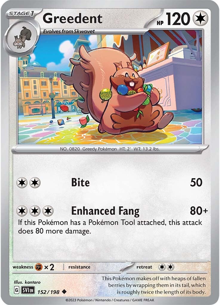 Greedent (152/198) [Escarlata y Púrpura: Set Básico]