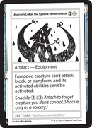 Le Collier d'Avacyn, Symbole de son Église [Cartes Test du Booster Mystère 2]