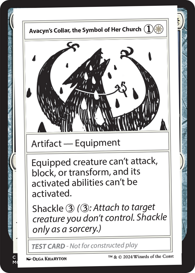 Le Collier d'Avacyn, Symbole de son Église [Cartes Test du Booster Mystère 2]