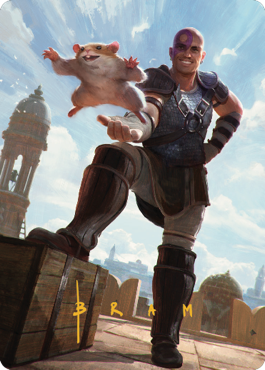 Minsc & Boo, compagnons intemporels Carte illustrée (72) (Signature estampillée or) [Commander Legends : Battle for Baldur's Gate Art Series]