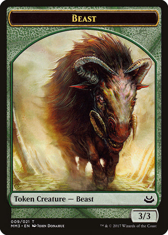 Ficha de bestia (009/021) [Modern Masters 2017 Tokens]