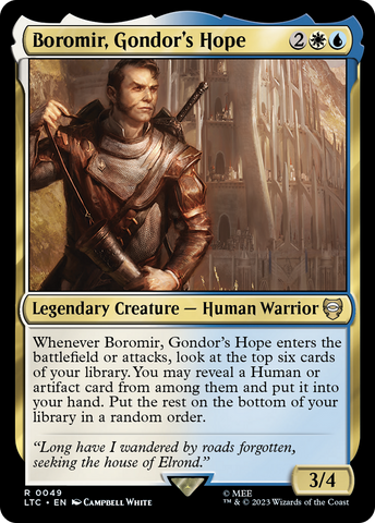 Boromir, l'espoir du Gondor [Magic the Gathering : Contes de la Terre du Milieu Commander]