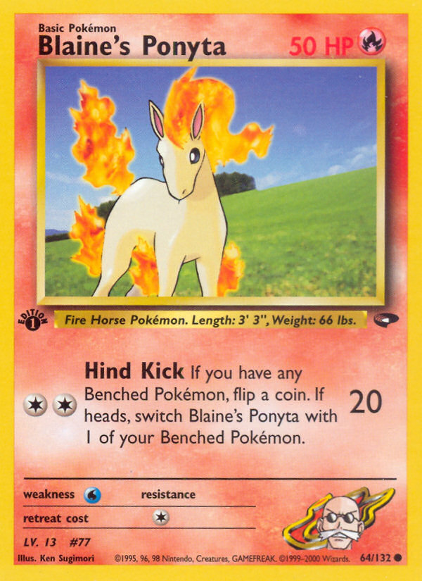 Ponyta de Blaine (64/132) [Défi des Champions 1ère Édition]