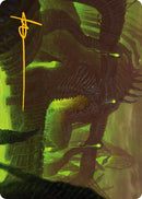 La carte artistique des Fosses à scories (Signature estampée or) [Phyrexia : Tout deviendra un - Série artistique]