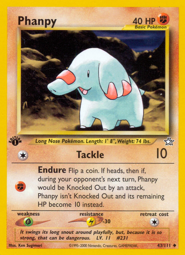 Phanpy (43/111) [Neo Genesis 1.ª edición]