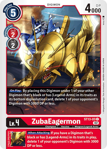 ZubaEagermon [ST13-03] [Mazo de Inicio: Ragnaloardmon]