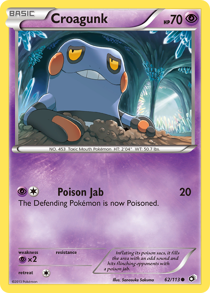 Croagunk (62/113) [Negro y Blanco: Tesoros Legendarios]