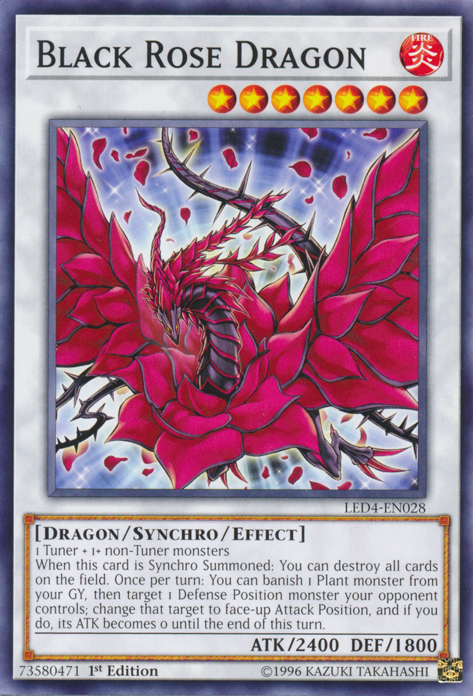 Dragon Rose Noire [LED4-FR028] Commune