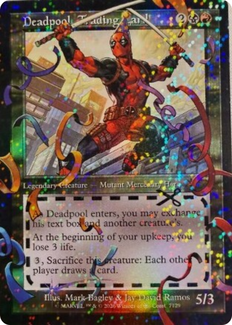Deadpool, carte à collectionner (7127) [Série de Lairs Secrets]