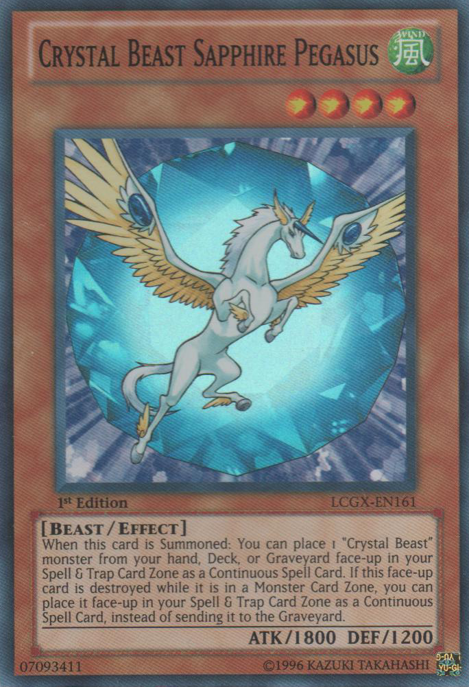 Bête Cristalline Pégase Saphir [LCGX-FR161] Super Rare