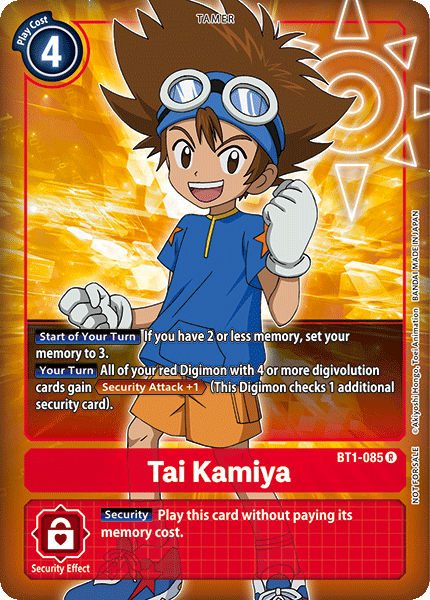 Tai Kamiya [BT1-085] (Promoción de la caja de compra) [Promociones del Booster Especial Ver.1.0 de Lanzamiento]