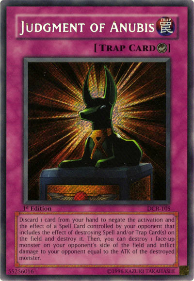 Jugement d'Anubis [DCR-105] Secret Rare