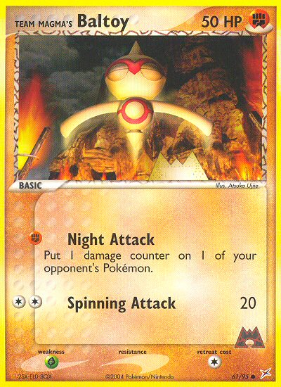 Baltoy del Equipo Magma (61/95) [EX: Equipo Magma contra Equipo Aqua]