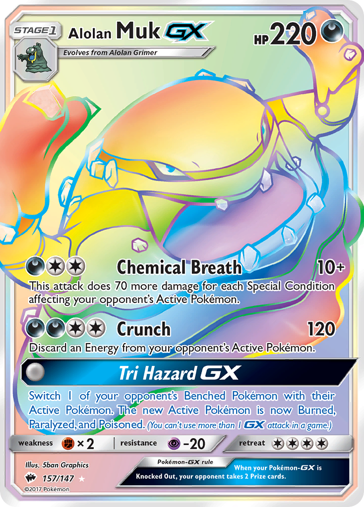 Grotadmorv d'Alola GX (157/147) [Soleil et Lune : Ombres Ardentes]