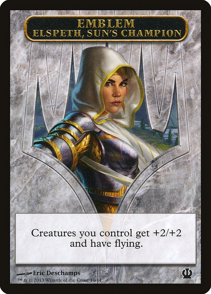 Emblème d'Elspeth, championne du Soleil [Jetons Theros]