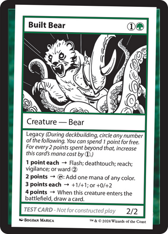 Ours monté [Cartes de test du Booster mystère 2]