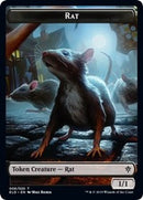 Rat // Nourriture (17) jeton recto-verso [Jetons Le trône d’Eldraine]