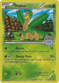 Tropius (5/101) (Promo Championnat national) [Noir & Blanc : Explosion Plasma]