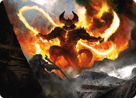 Le Balrog, Flamme d'Udûn Carte artistique [Le Seigneur des Anneaux : Contes de la Terre du Milieu - Série de cartes artistiques]