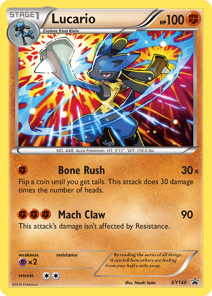 Lucario (XY140) [XY: Cartas promocionales de estrella negra]