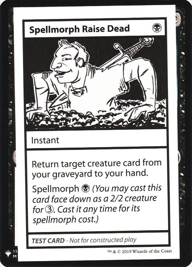 Spellmorph Rappel des morts [Cartes test de Mystery Booster]