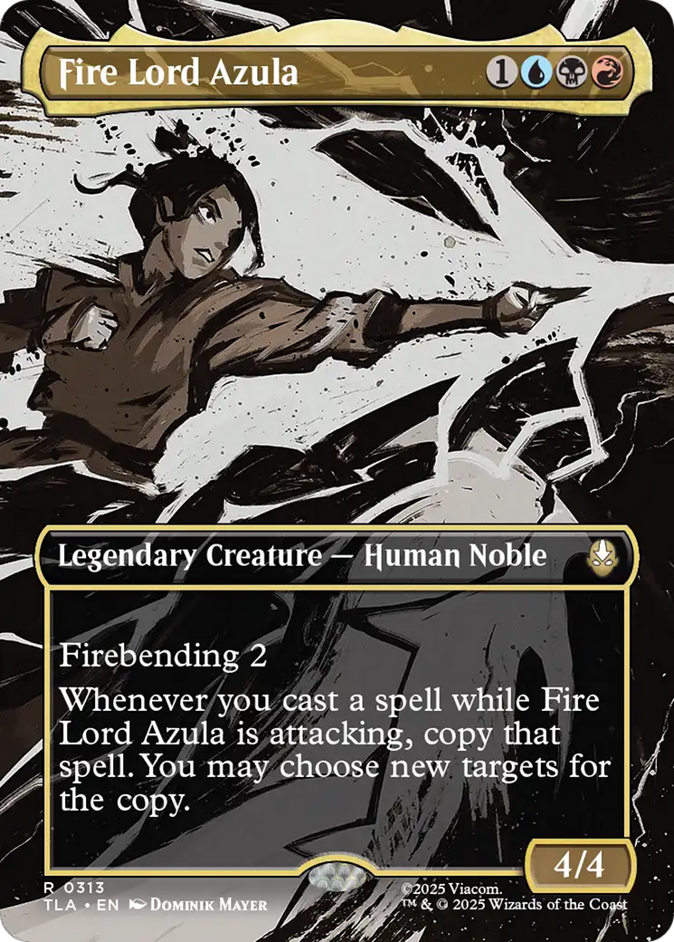 Señora del Fuego Azula (0313) (Sin Borde) [Avatar: El Último Maestro Aire]