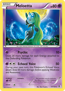 Meloetta (77/149) (Exclusif aux decks à thème) [Noir & Blanc : Frontières Franchies]