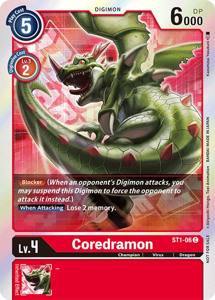 Coredramon [ST1-06] (Event Pack) [Mazo de Inicio: Gaia Red Promos]