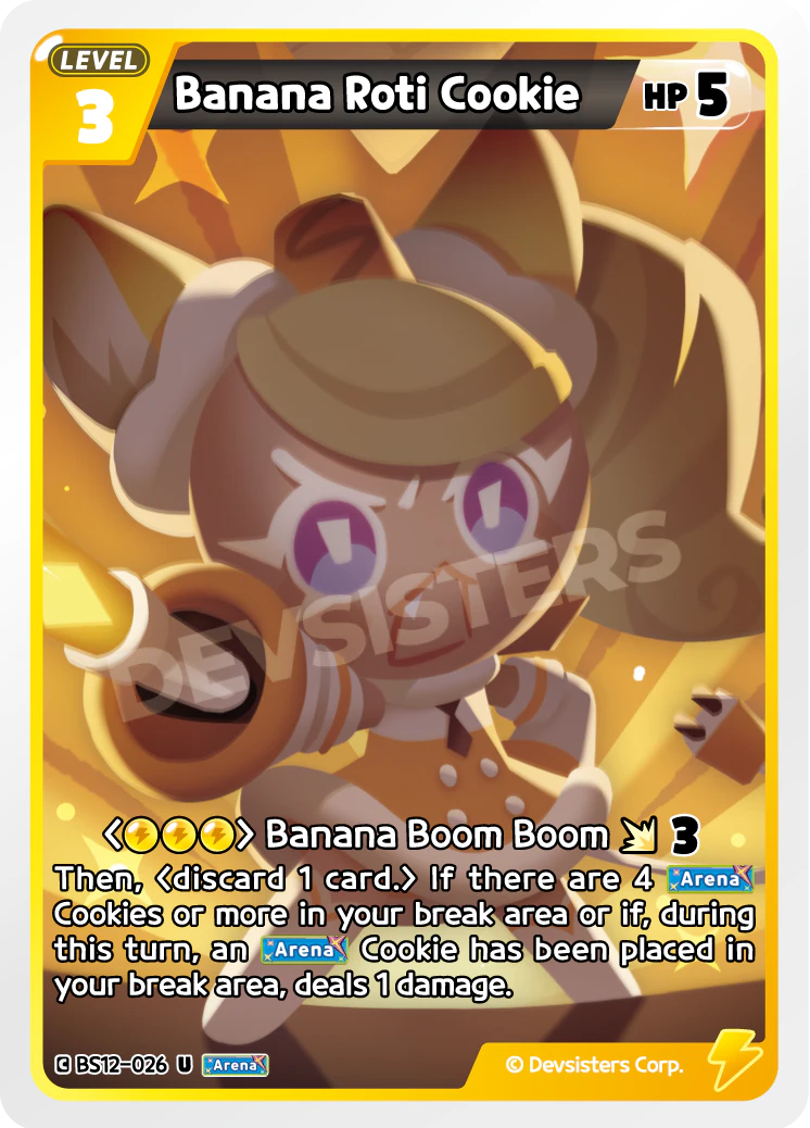 Image for Banana Roti Cookie (BS12-026) (BS12) - CookieRun: Braverse TCG