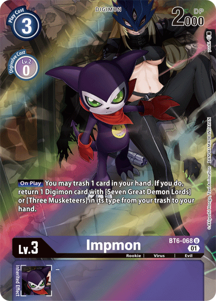 Impmon [BT6-068] (Arte Alternativo) [Doble Diamante]