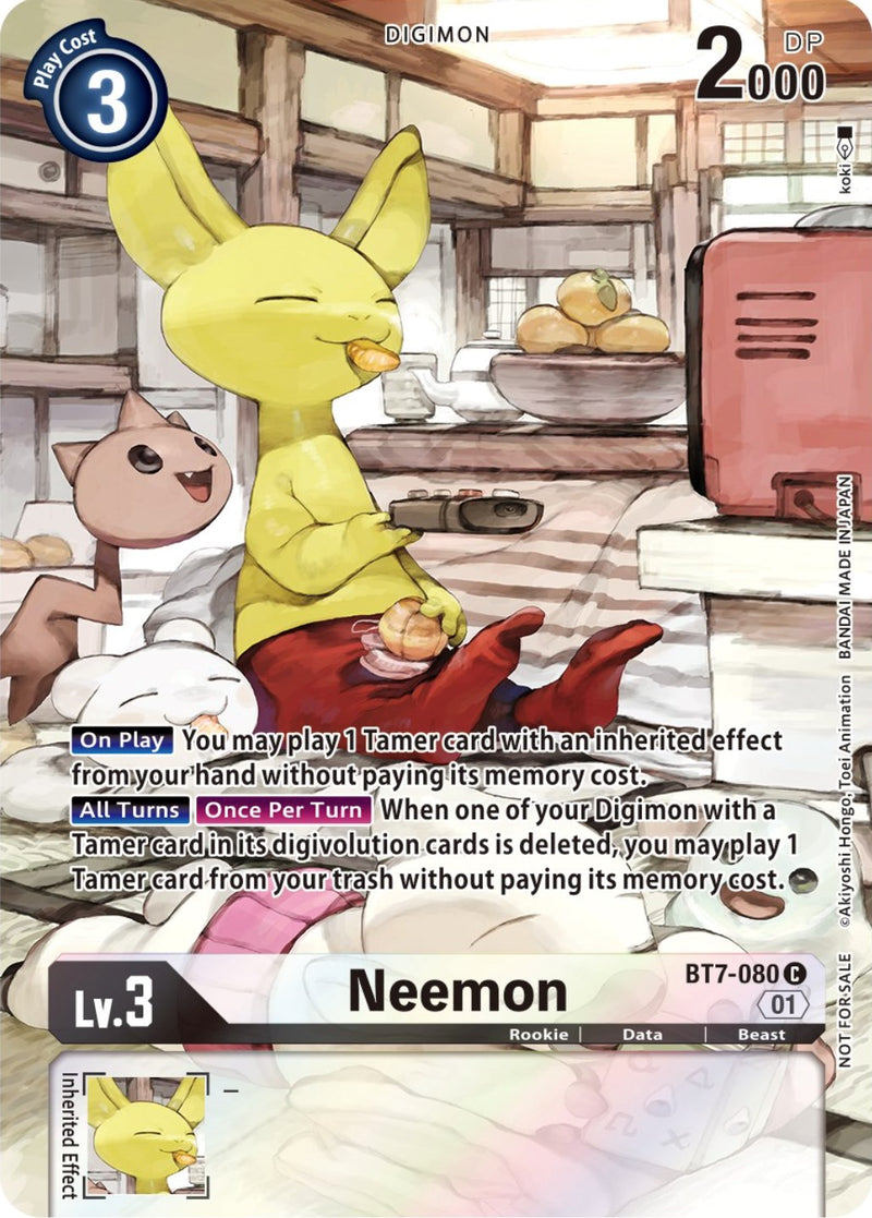 Neemon [BT7-080] (Carta Frontera del 2º Aniversario) [Promocionales de la Siguiente Aventura]