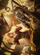 Ashnod, mécanicienne de chair – Carte artistique (Signature estampillée or) [Série artistique La Guerre fraternelle]